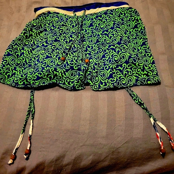 How Bazaar - Silk Boho Shorts - Picture 1 of 5